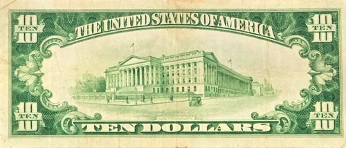 $10 1928A Trinary Four Pairs Serial Number 11227711 Gold On Demand Green Seal - Picture 3 of 3