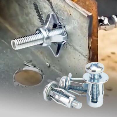 20-50pcs M4 Expansion Screw Petal Nuts Rivet Lock Jack - Plastic