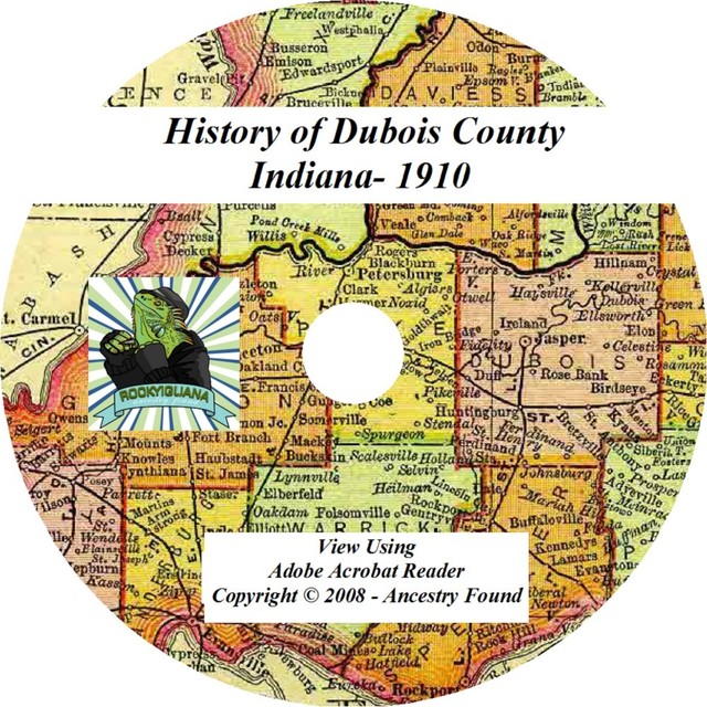 1910 History & Genealogy of DUBOIS County Indiana IN eBay