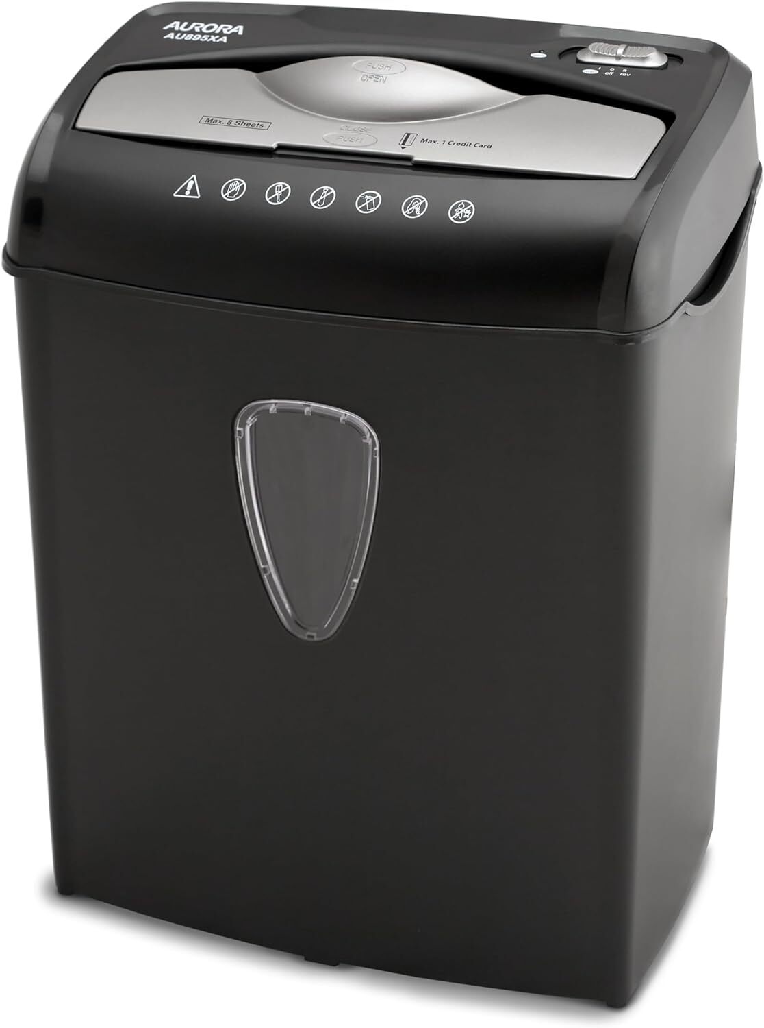 Aurora 8-Sheet Professional Credit Card/Paper Shredder Cross