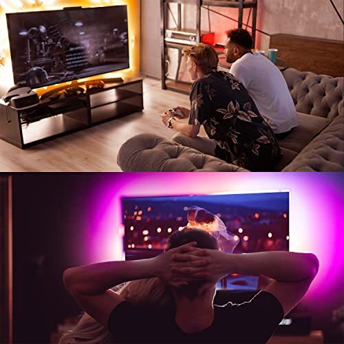 LED Strip Lights 16.4ft TV LED Backlight for 75-85 Inch TV RGB LED Strip USB ... - Bild 4 von 7