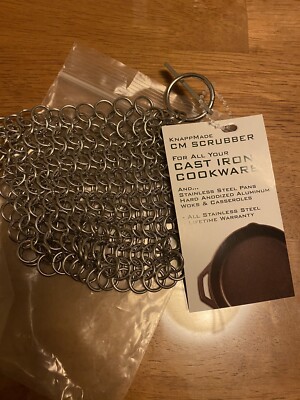 Knapp Made Original Stainless steel / Cast Iron cookware scrubber 4 
