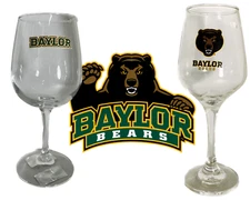 Baylor Bears  Wine Glass NCAA Licensed NEW