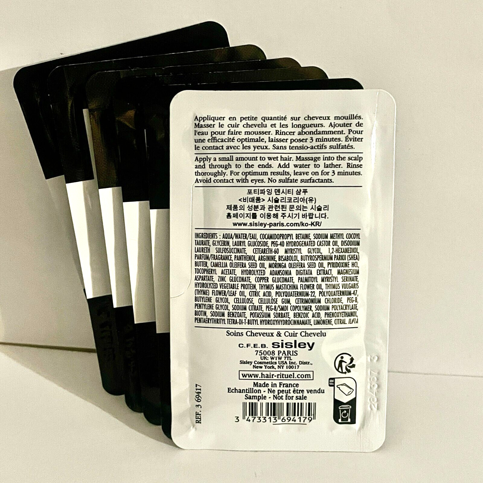 Sisley Fortifying Densifying Shampoo Each Sample 8 mlx6 Samples=48ml
