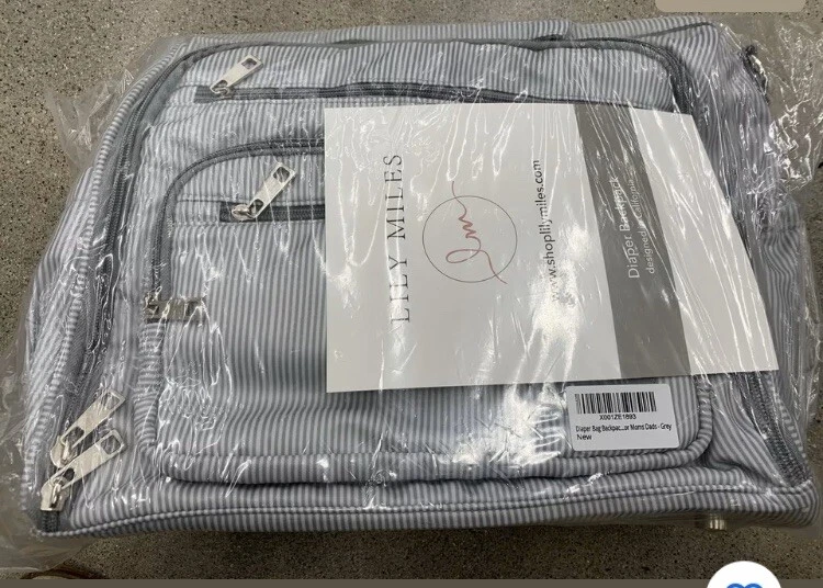 NEW!!Lily Miles Diaper Bag, Backpack, Tote. For Mom OR Dad. Retail $89.99