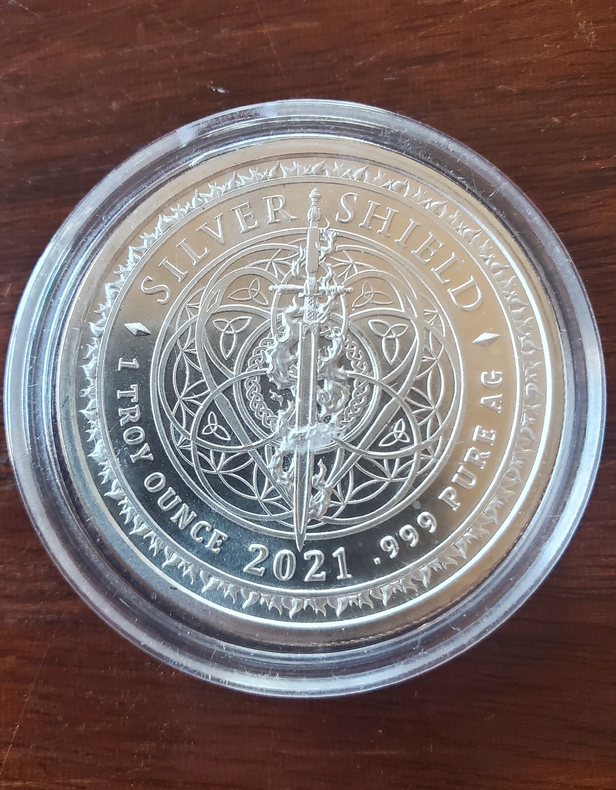 2021 Silver BULLion Brilliant Uncirculated BU Silver Shield Round | eBay