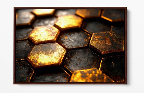 BASALT STONE COLUMN TEXTURE -DEEP FLOAT EFFECT FRAMED CANVAS WALL ART PRINT - Picture 6 of 12
