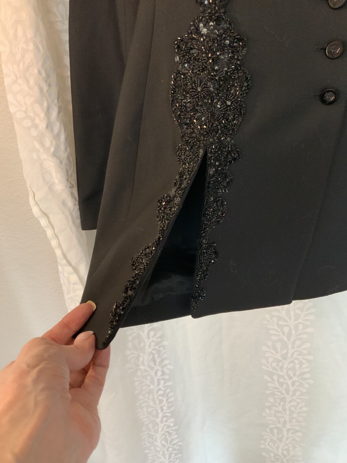 Escada beaded sequin jacket blazer - image 3