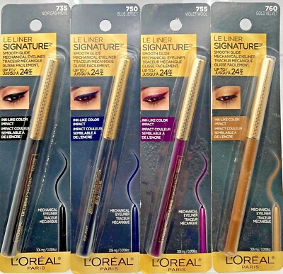 2 Pack L'Oreal Le Liner Signature Waterproof Mechanical Eyeliner YOU CHOOSE