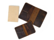 Leather field notes cover, Leather card holder, Pocket notebook 3.5 X 5.5