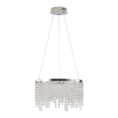 15.7-Inch Modern Crystal Chandelier - Luxury Hanging Ceiling Pendant Light - Picture 2 of 10
