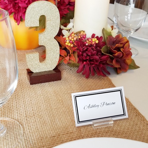 Display Stand Block for Place Settings Business Cards and Product Labels, 1-1/4" - Picture 2 of 3