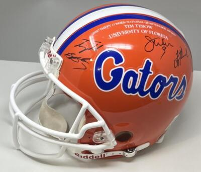 #ad #ad Tim Tebow Troy Aikman Jim McMahon Signed Autograph Florida Helmet JSA Authentic $675.00