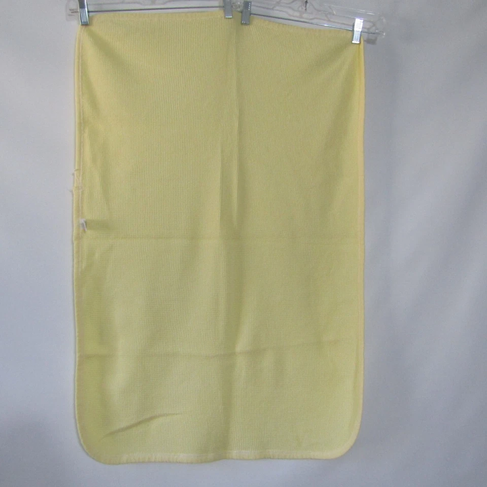 Manta térmica para cuna de bebé vintage BABY MORGAN tejido gofre ALGODÓN amarilla Foto 4 de 4