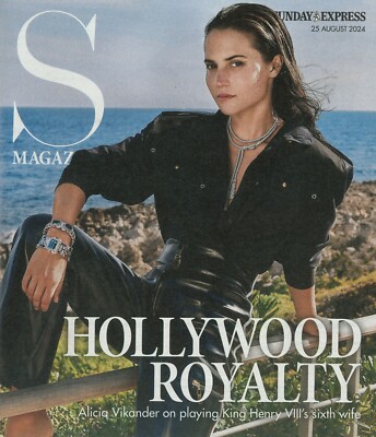 Sunday Express Magazine, Hollywood Royalty Alicia Vikander Fashion, Food 25.8.24