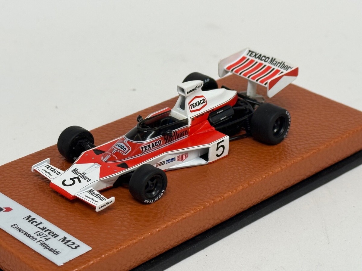 1/43 McLaren M23 from 1974 F1 Season Emerson Fittipaldi Leather