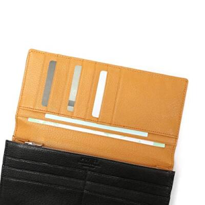 PORTER DOUBLE Long Wallet 129-06010 Brown x Orange NEW Made