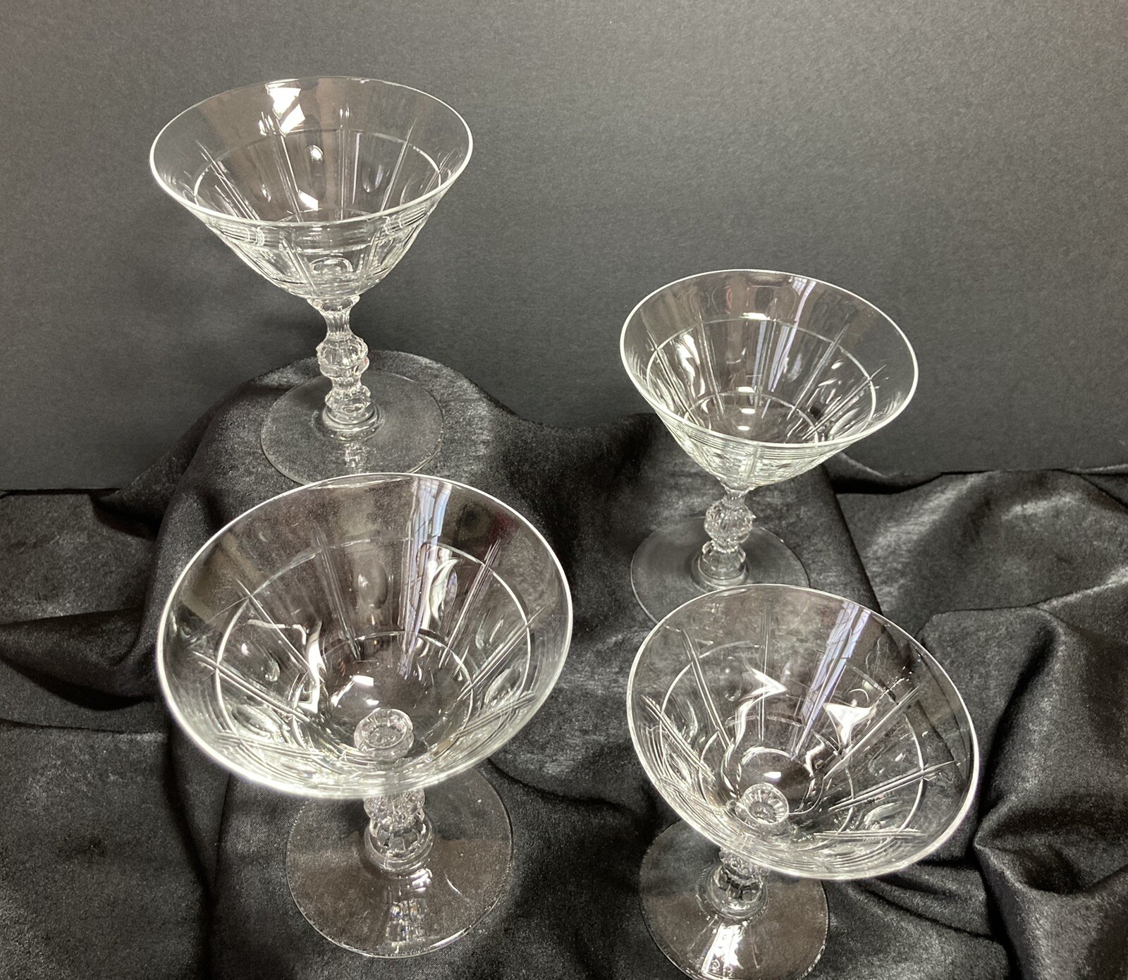 Vintage Coupe Martini Champagne Cocktail Glasses Set of 4 eBay