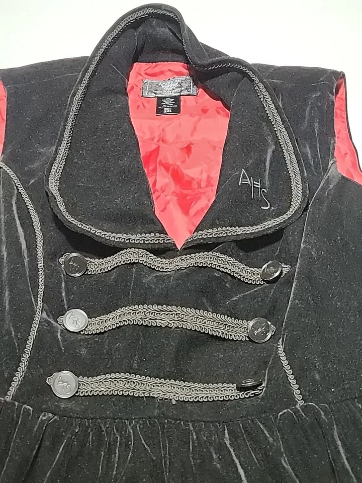 Vestido Bell Hop American Horror Story Talla 3XL 2016 Midnight Hour Terciopelo Negro Foto 4 de 4