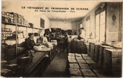 CPA PARIS 8e 63, avenue Champs Elysees Vetement du Prisonnier Guerre (1248745)