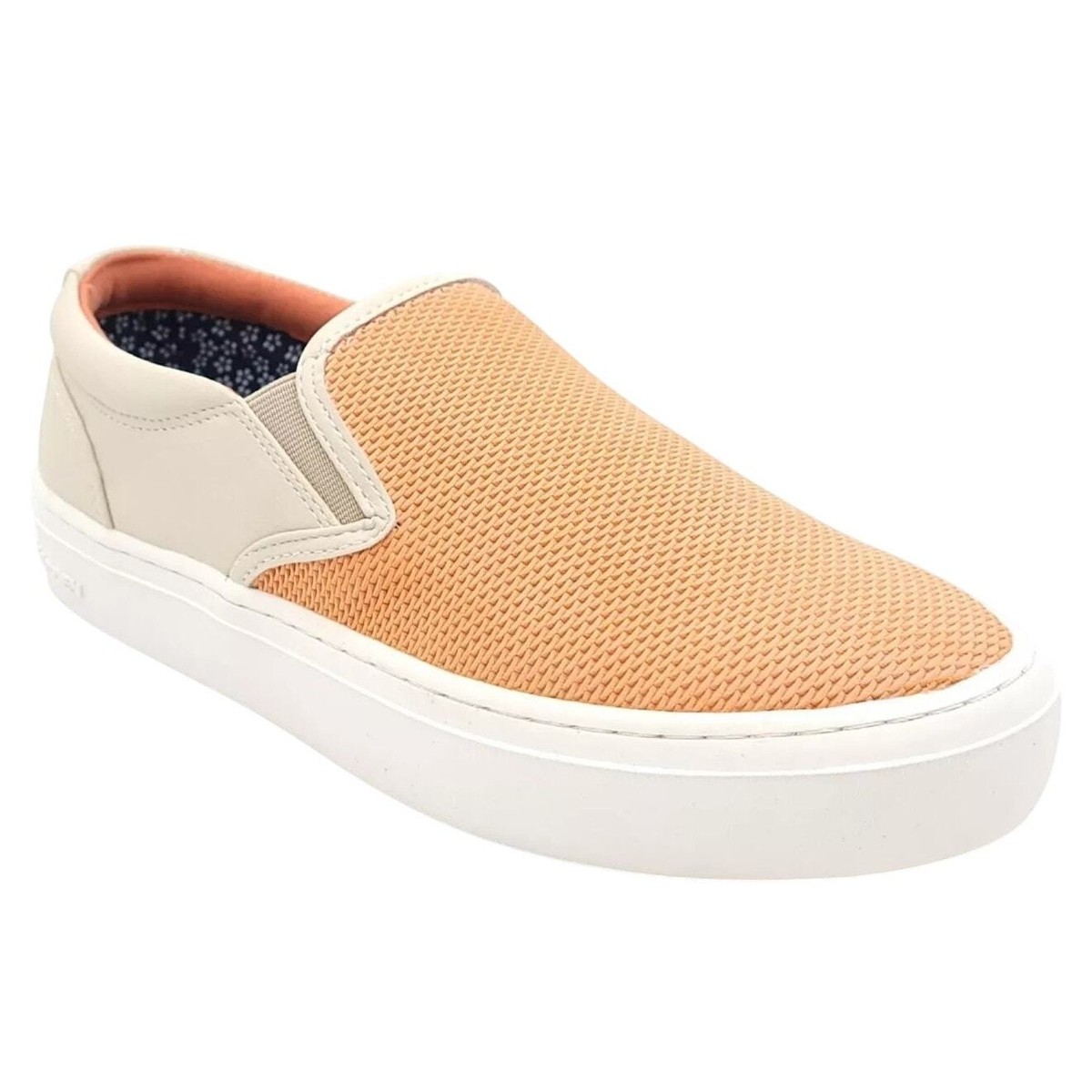 Steve Madden Men Alline Slip On Sneakers Size US 7M Orange Beige
