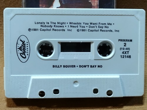 BILLY SQUIER/DON'T SAY NO-CAPITAL-1981-4XT 12146 VG++ CASSETTE-C102 - Picture 9 of 10