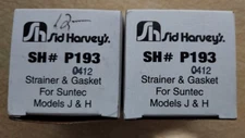 SUNTEC/ SUNSTRAND / SID HARVEY'S #193/ MODELS J & H FUEL PUMP STRAINER LOT OF 2