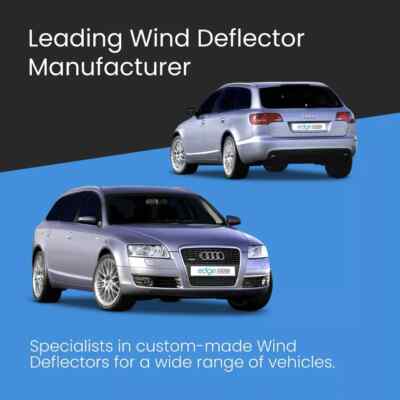 Edgevisors 4pc Tinted Wind Deflectors For Audi A6 C6 Avant Estate (2004-2011) | Front & Rear