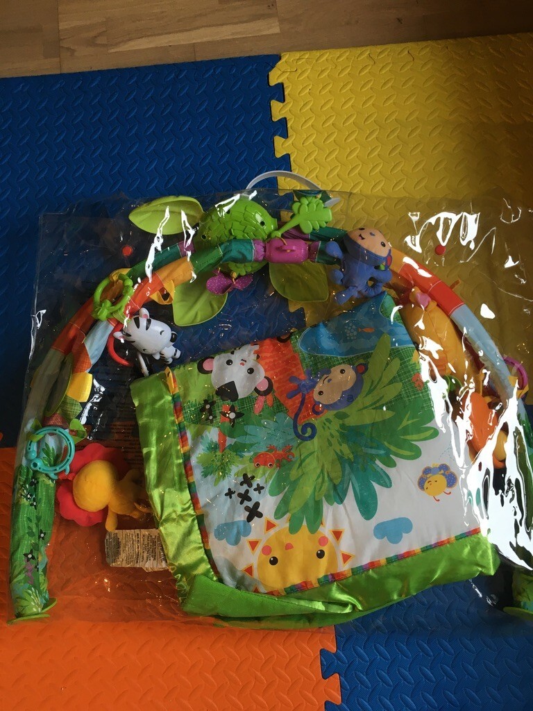 Fisher-Price Rainforest Music and Lights Deluxe Gym Used