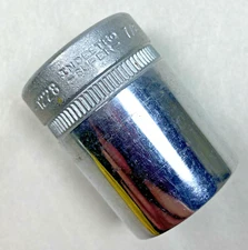 Vintage Indestro Super Tools No. 1128 - 7/8" Chrome Socket 1/2" Drive 12 Point