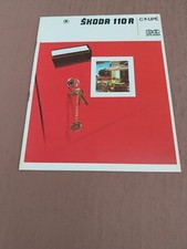 SKODA  110R COUPE BROCHURE, 1975, FREE UK POST. PLEASE READ BELOW.