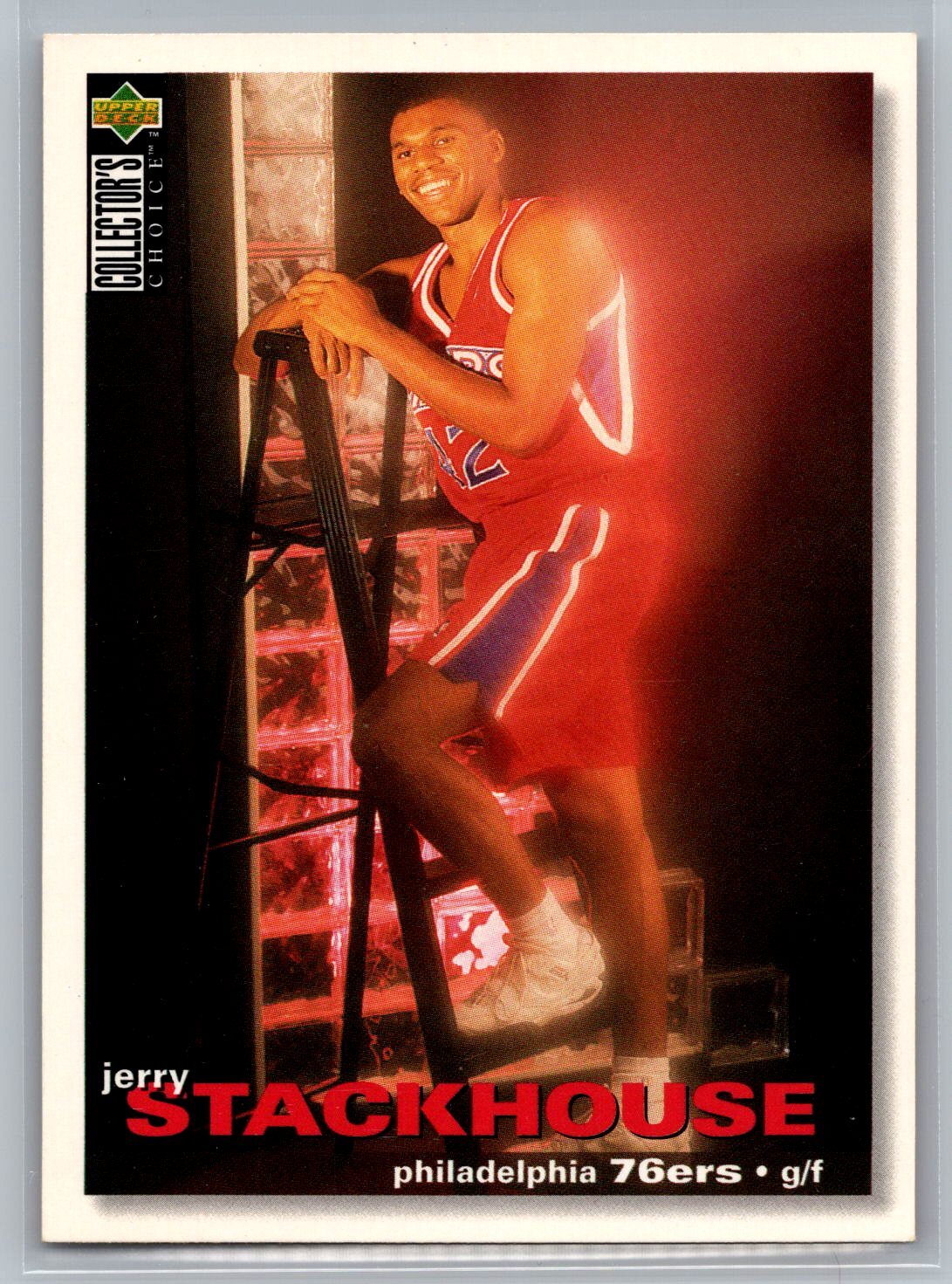 1995-96 Collector's Choice Jerry Stackhouse #220 Philadelphia 76ers Rookie