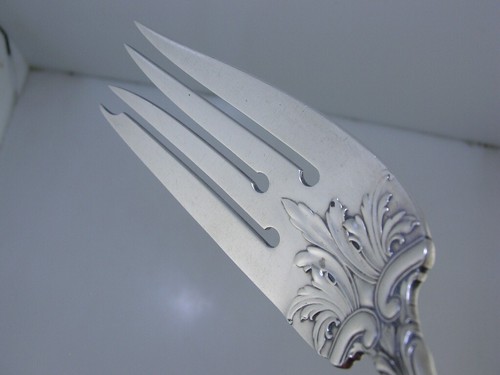 Rare Sterling Silver FRANK SMITH 7 3/4" Meat Serving Fork LION 1903 - Picture 6 of 6