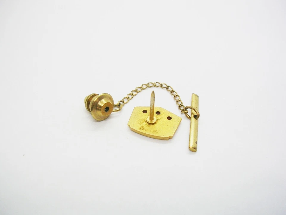 Vintage Service Award Tie Tack Dorma Co gold filled Rubies Employee Recognition - Image 2 of 2