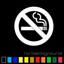 NO SMOKING Sticker Vinyl Decal Warning Sign Danger Circle Window Wall Door Smoke