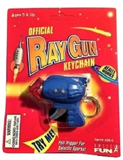 RAY GUN BASIC FUN KEY CHAIN NEW FACTORY SEALED