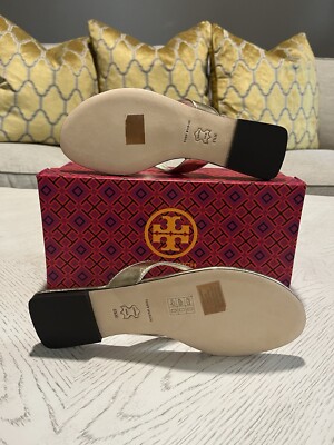 NIB $178 Tory Burch Classic Flip Flop Spark Gold Sz 6.5 | eBay