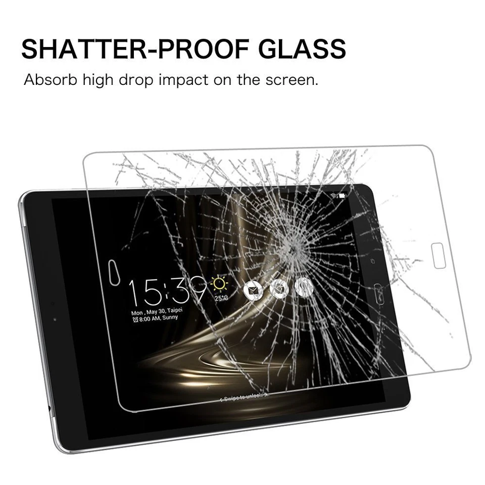 ASUS ZENPAD 3S 10,Z8,Z8s Premium HD Tempered Glass Screen Protector 9H Hardness - Image 4 of 4