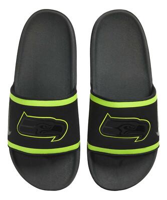 Nike Offcourt Men Mens Slide Sandals Size 6 NFL Seattle Seahawks Navy Green Nike NFL x Offcourt Slide  main image 3