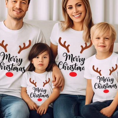 Festive Reindeer Merry Christmas T-Shirt for the Whole Family Holiday Cheer #MC