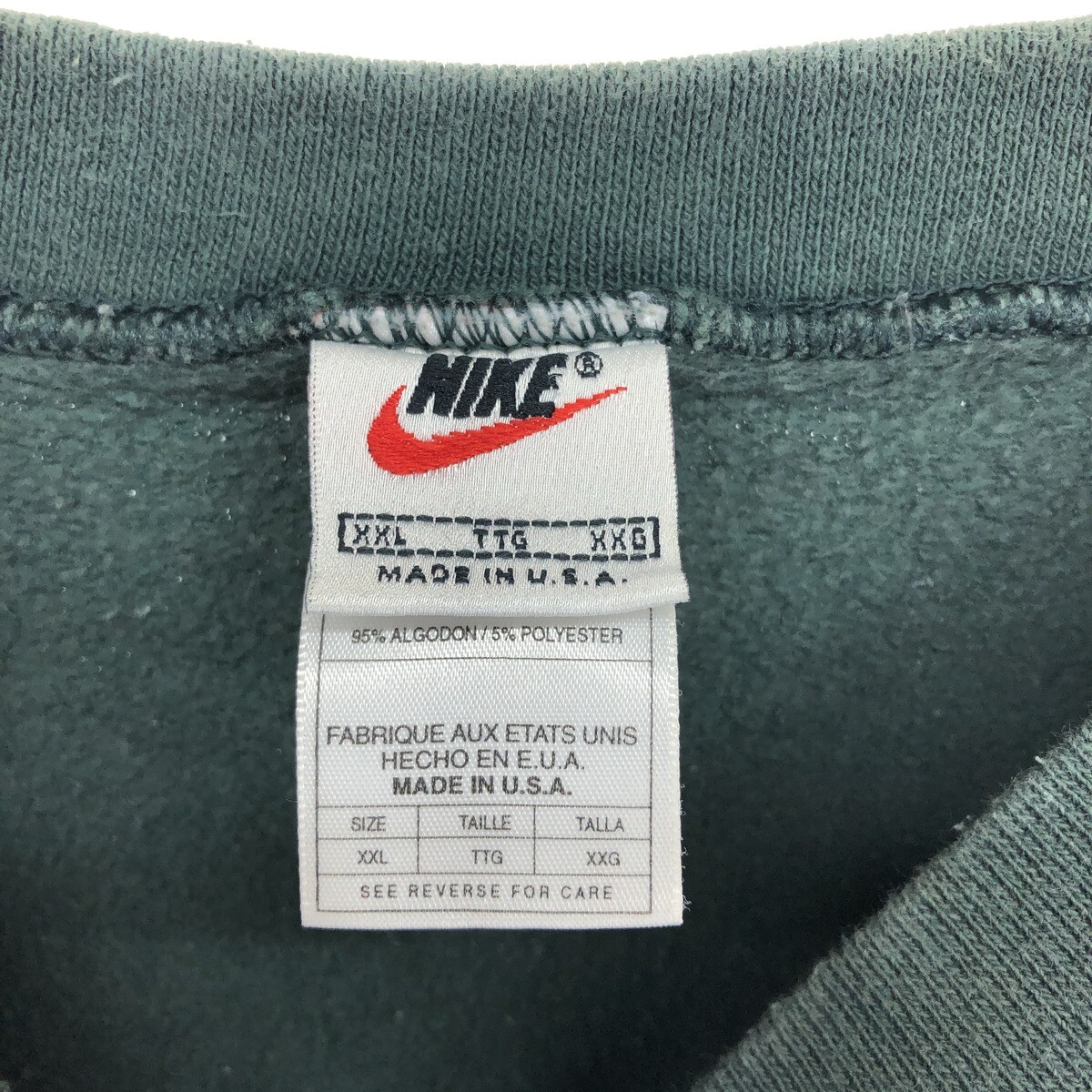 USA製 90s nike one point sweat 90s~00'S Nike One Point Logo Sweatshirt Trainer Made in USA