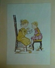 Bucilla Creative Needlecraft Hollie Hobbie 2172 Embroidery Lesson 16 x 20
