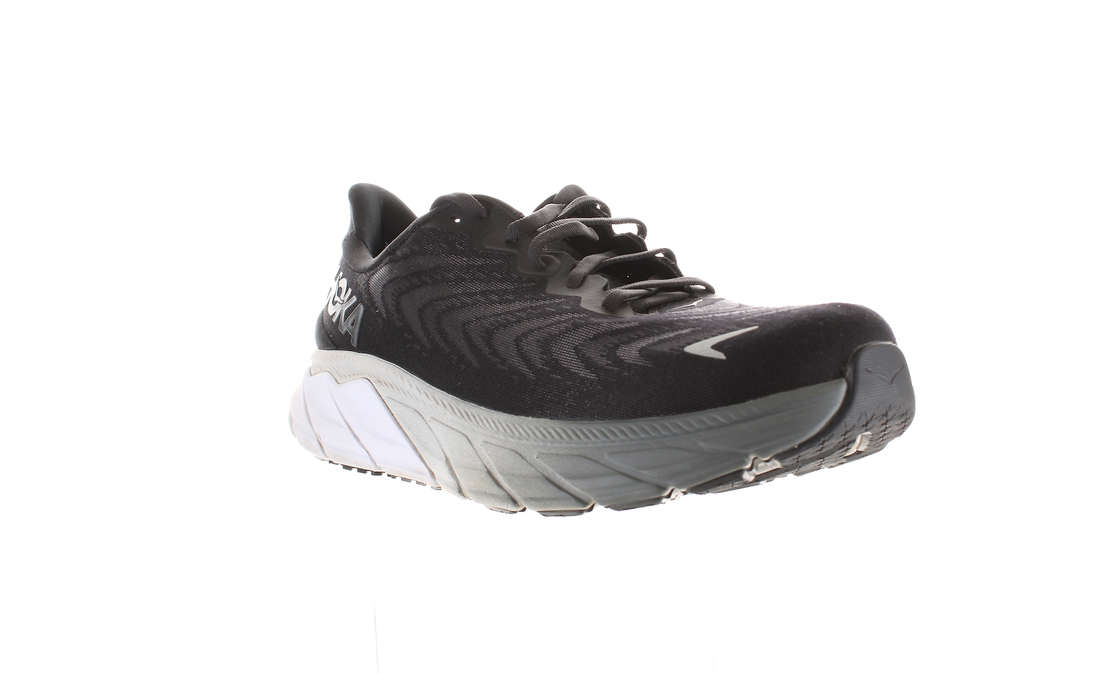 Mens Arahi 6 Black Running Shoes Size 