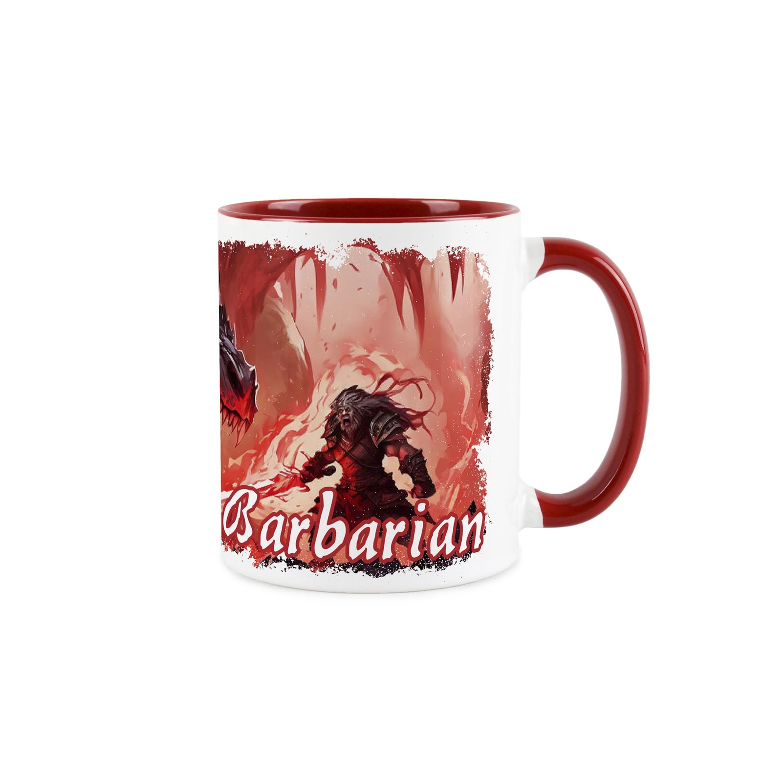 Mythical Dungeons Mug - Barbarian Class RPG Game Artwork Fantasy Gift for Gamers