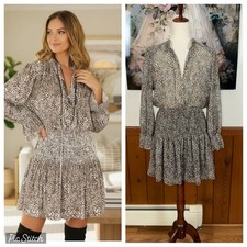 Darling Zara Chiffon Leopard Print Dress