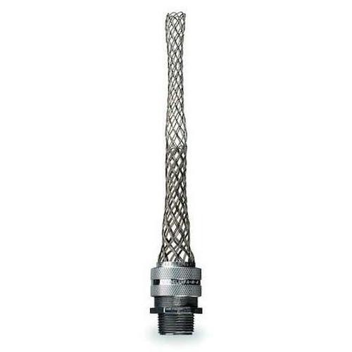 Empuñadura de cable de alivio de tensión 1 pulgada NPT líquida apretada aluminio agarre de malla recta - Imagen 3 de 4