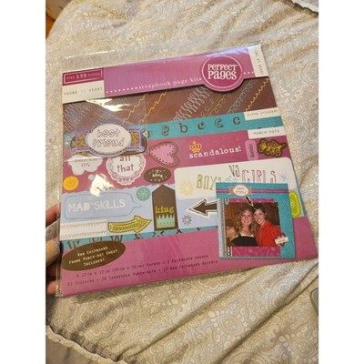 NIP Perfect Pages Young At Heart 12x12 Scrapbooking Page Kit - New, sealed. 