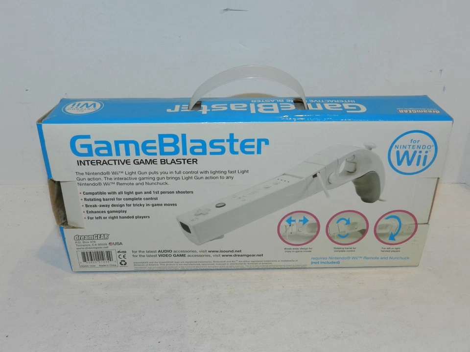 NINTENDO WII GAME BLASTER DREAMGEAR COMPATIBLE WITH ALL WII SHOOTERS NIB NEW - Image 2 of 2