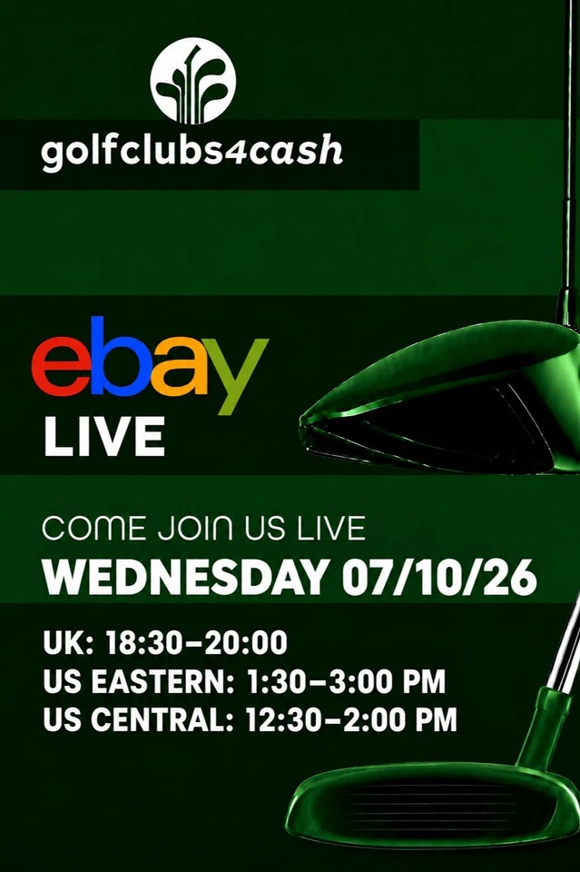 Golfclubs4cash Ebay Live! Europe's Largest Used Golf Selection. £1 Starts⛳