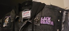 Heavy Metal Battle Jacket Vest Studded Metallica Cliff Burton L